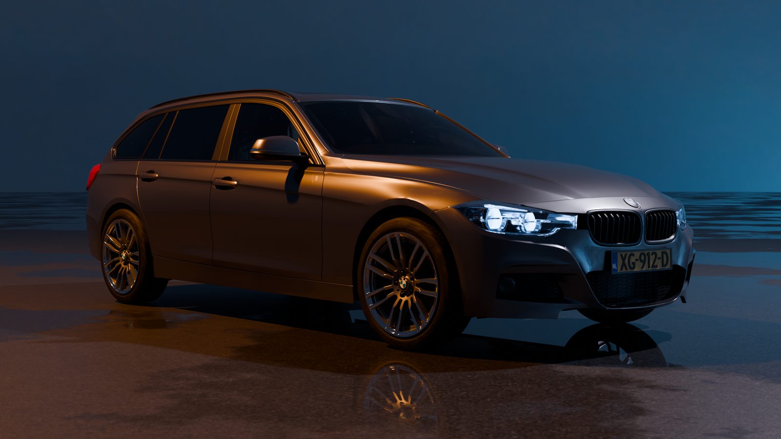 Render — Nacht, natrium en LED