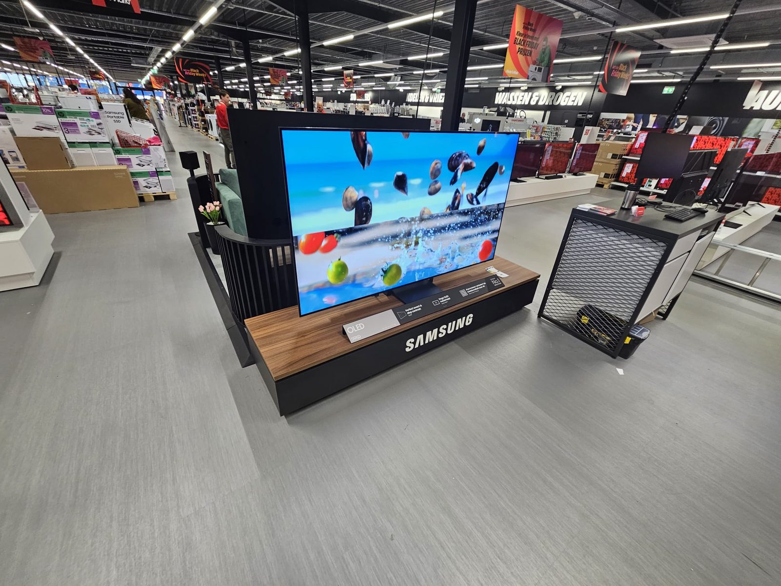 TV-display live bij de retailer